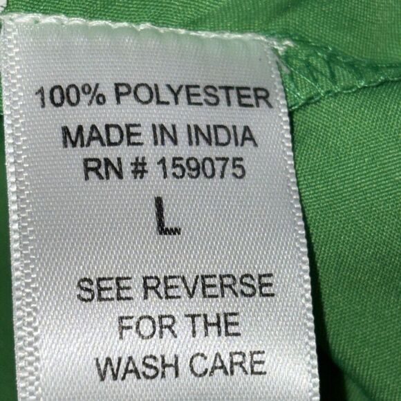 Wishing Waves Women's Dress Large Kelly Green Smocked tiered Ruffle Boho Resort - Picture 7 of 9